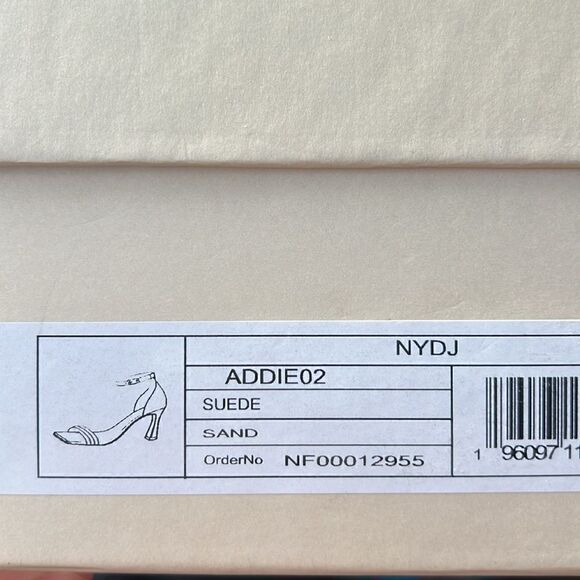 NYDJ • Addie 02 sand suede strappy sandals - Picture 6 of 13